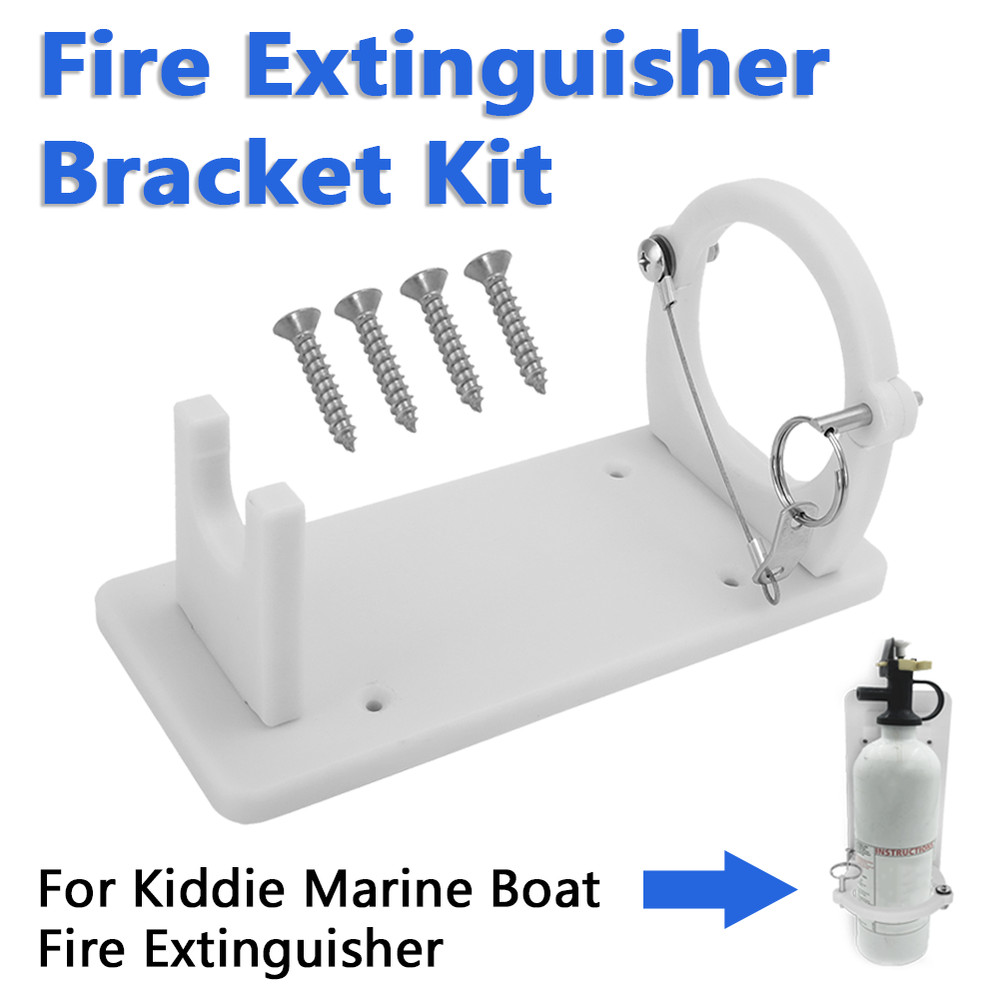 Marine Boat Fire Extinguisher Bracket Holder w/ Stainless Screws Kit For Kiddie
