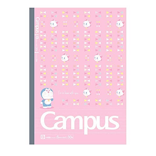 Showa Note Doraemon Notebook Canvas Dotted B-Ruled 5-Pack LOVE DORAEMON