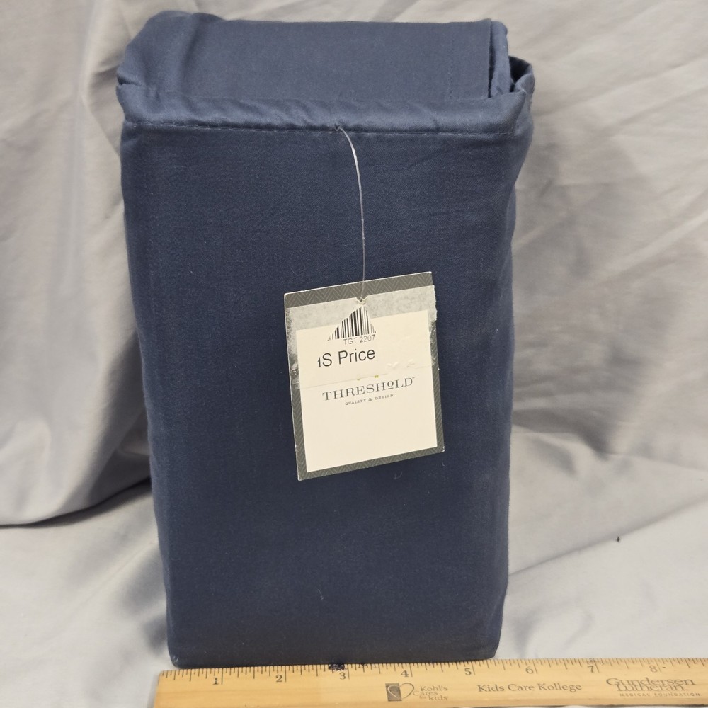 Threshold Cali King Fitted Sheet Metallic Blue