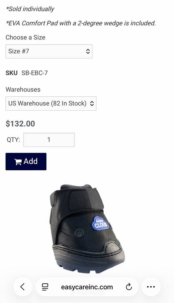 Easycare Easyboot Cloud Therapy Size 7