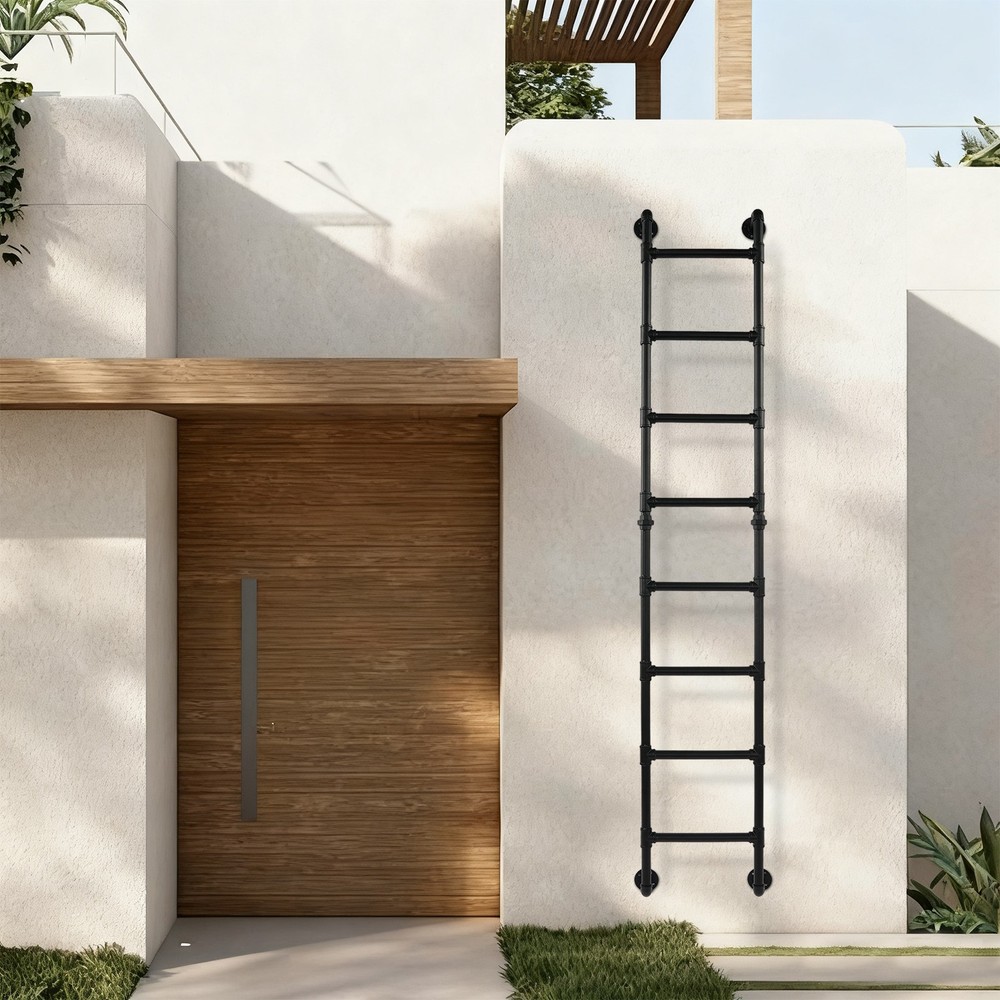 Wall-mounted 8-step Bunk Bed Ladder High Loft Attic Eight Steps Ladders ToolUSUS