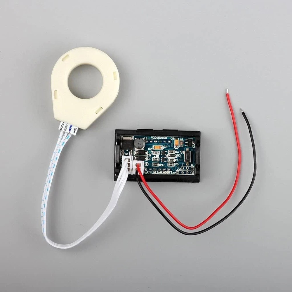 DC 5-120V 100A Mini Digital Amp Meter Gauge with Hall Effect Sensor Ammeter