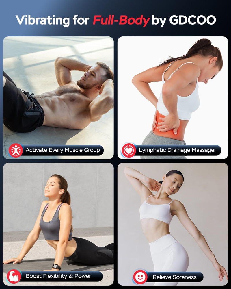 Vibration Plate Exercise Machine, Vibrating Plate Platform for Lymphatic Drainag