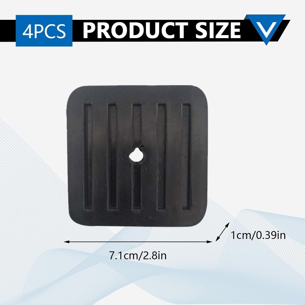 4 Pcs Mini Split AntiVibration Pads, Air Conditioner Shock Pad, Wall Mounting
