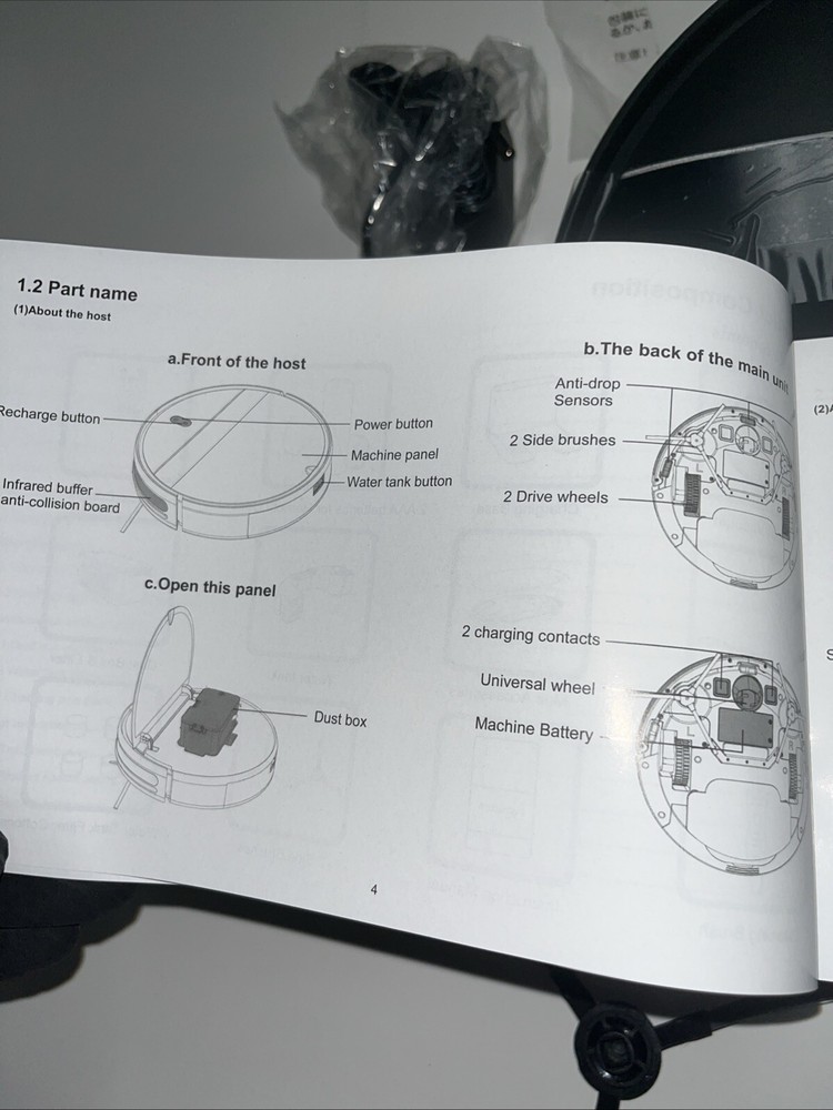 Smart Robot Mopping And Dust Cleaning Technology- G20- Missing Cleaning Brush