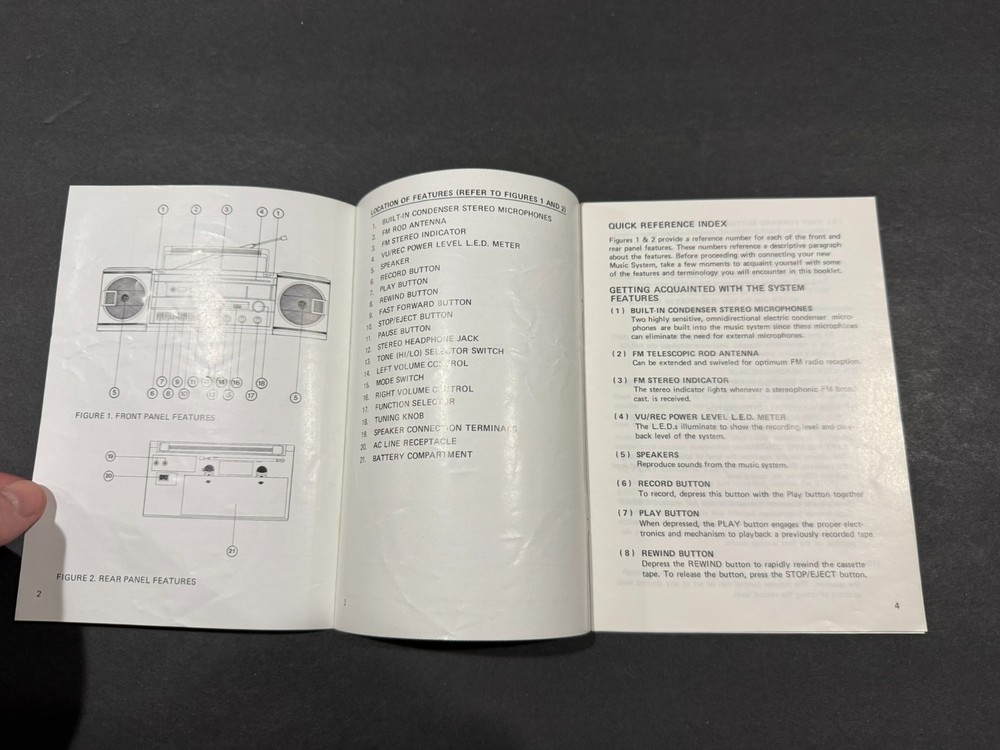 Gran Prix Electronics Mini Compo Stereo Instructions....Free Shipping