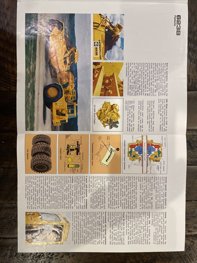 Caterpillar 623B Brochure ‘74