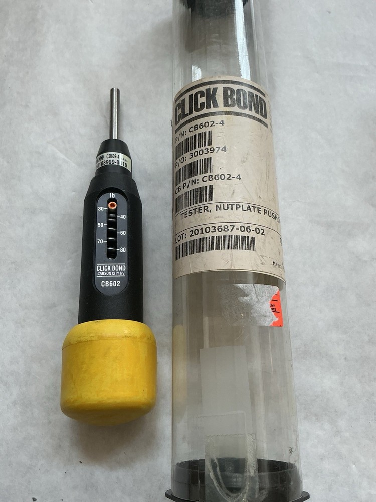 Click bond CB602-4 Nutplate Pushoff Strength Tester
