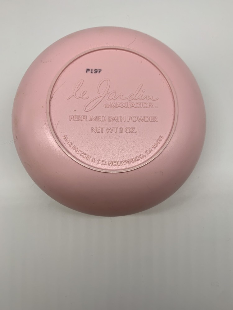 VINTAGE Le Jardin Bath Powder Empty Container PINK