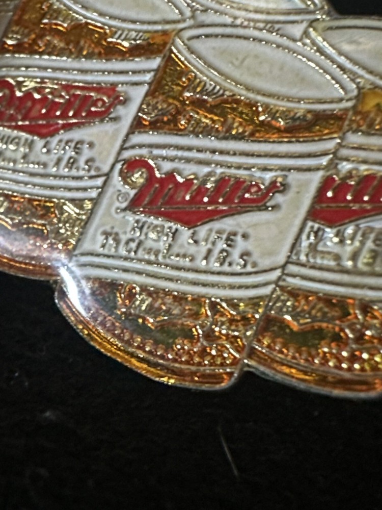 Miller High Life 6 Pack Cans Hat Lapel Pin Pinback