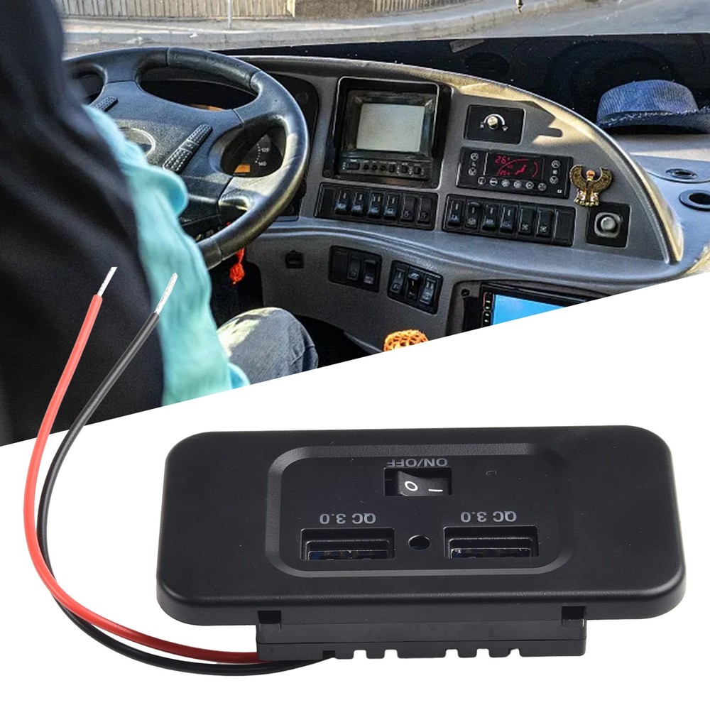 Versatile Performance Quick Charge 3 0 Dual USB Car Fast Charger Panel Outlet