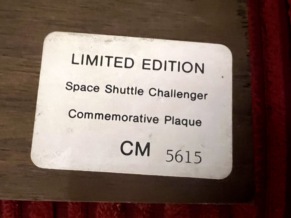 NASA SPACE SHUTTLE CHALLENGER MADE ABOARD POLYSTYRENE SPHERES LTD EDITION