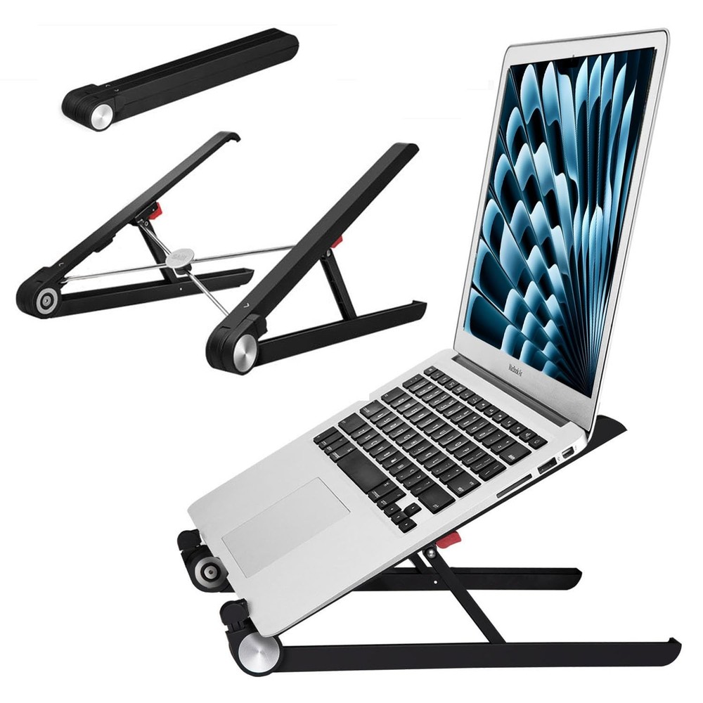Laptop Stand, 2-Level Height Adjustable Ergonomic Computer Riser, Portable 0....