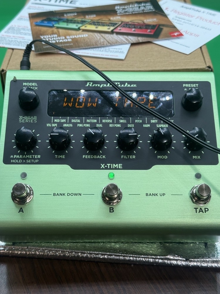 IK Multimedia AmpliTube X-Time Multi-Delay Effects Pedal With Box