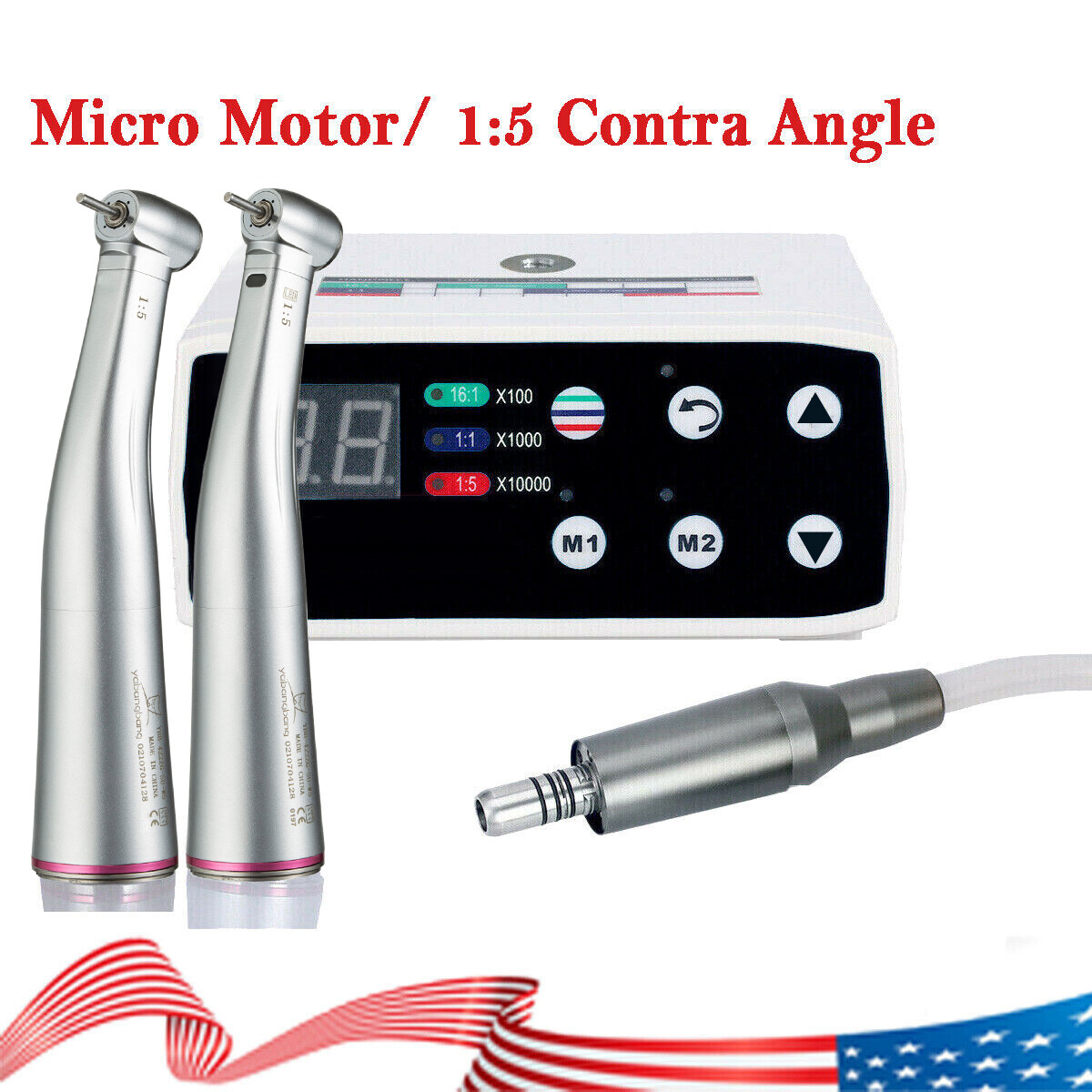 Dental LED Brushless Electric Micro Motor / 1:5 Increasing Handpiece Fit NSK st