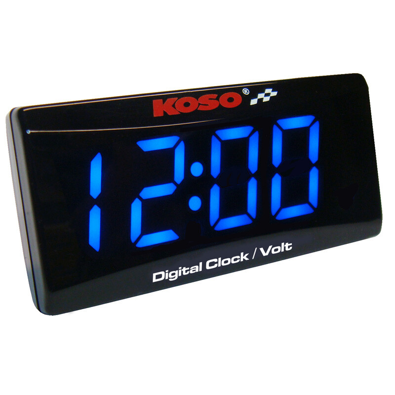 Koso North America - BA024B50 - Super Slim Clock / Volt Meter