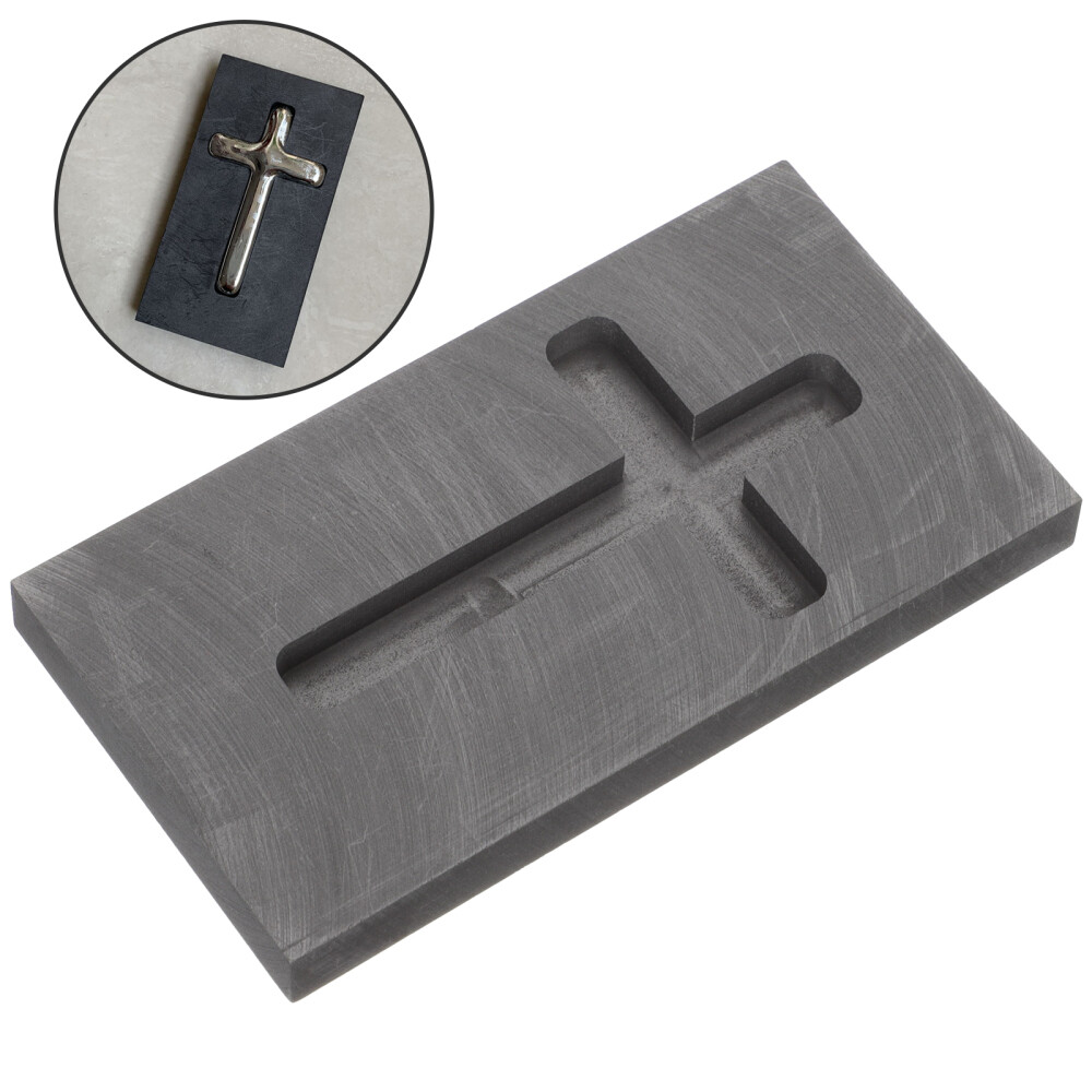 Cross Shape Graphite Ingot Molds for Melting Silver Casting