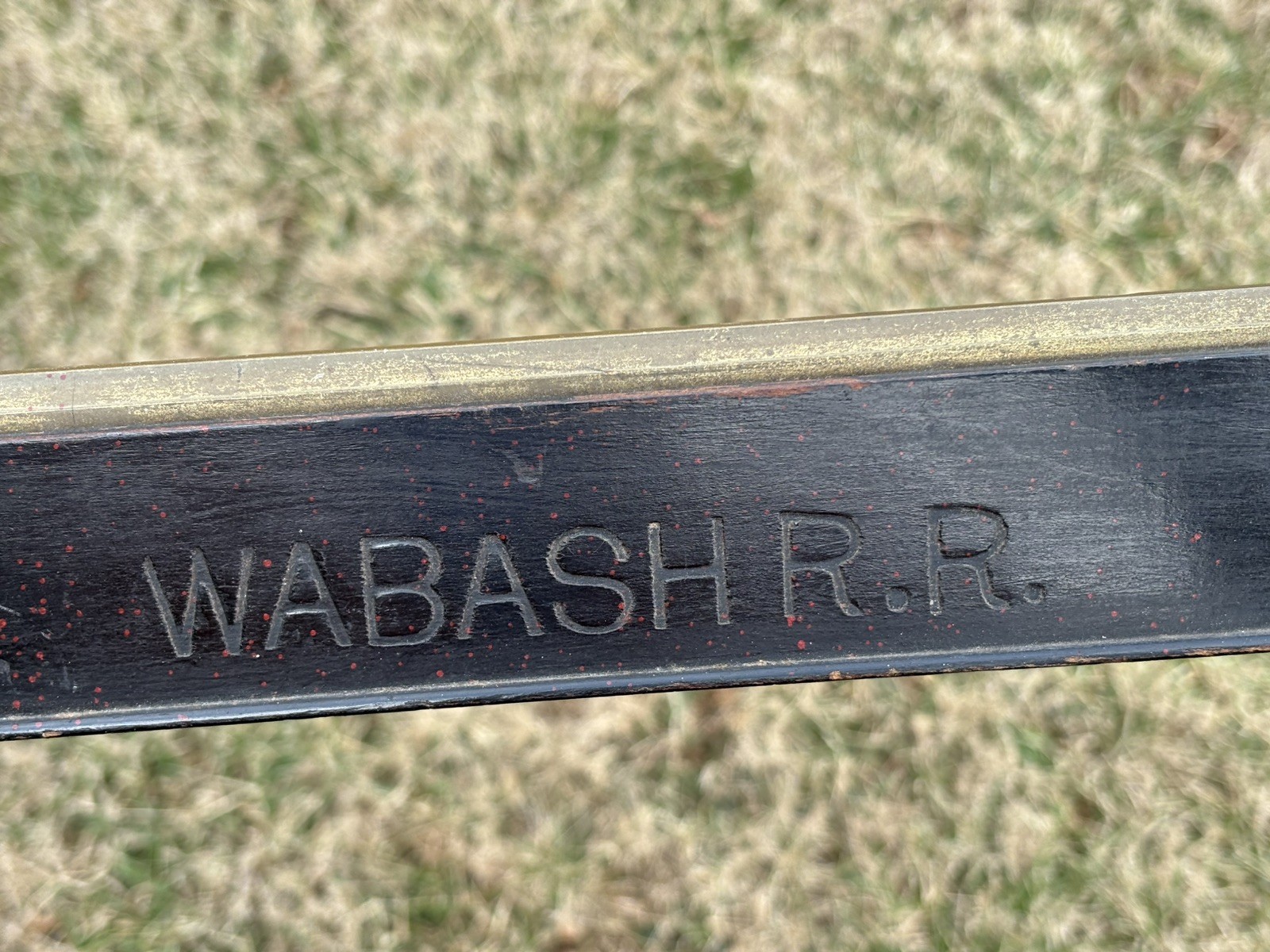 WABASH RR Railroad Antique late 1800s Picture Frame with original Gold Fillet