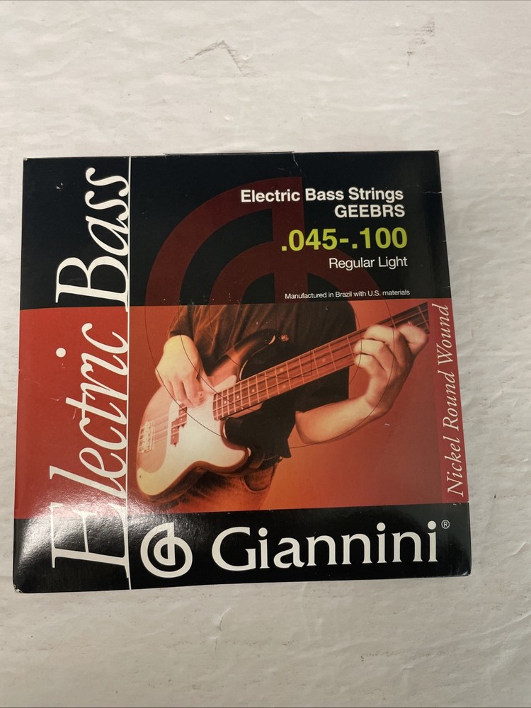 Giannini Electric Bass Strings .045-.100 Regular Light 4 Pack