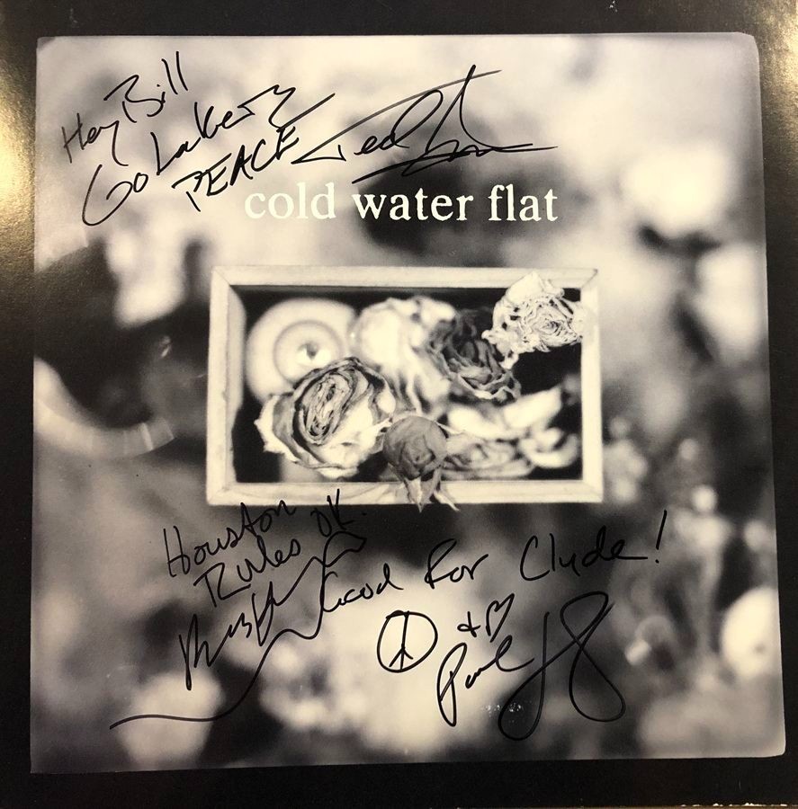 "Cold Water Flat"- Album Flat Signed by 3 Members