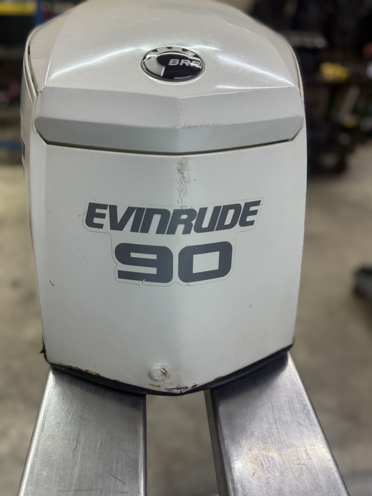 Evinrude BRP Etec 75HP 90HP White Motor Cover Cowl Hood 0285672 350952