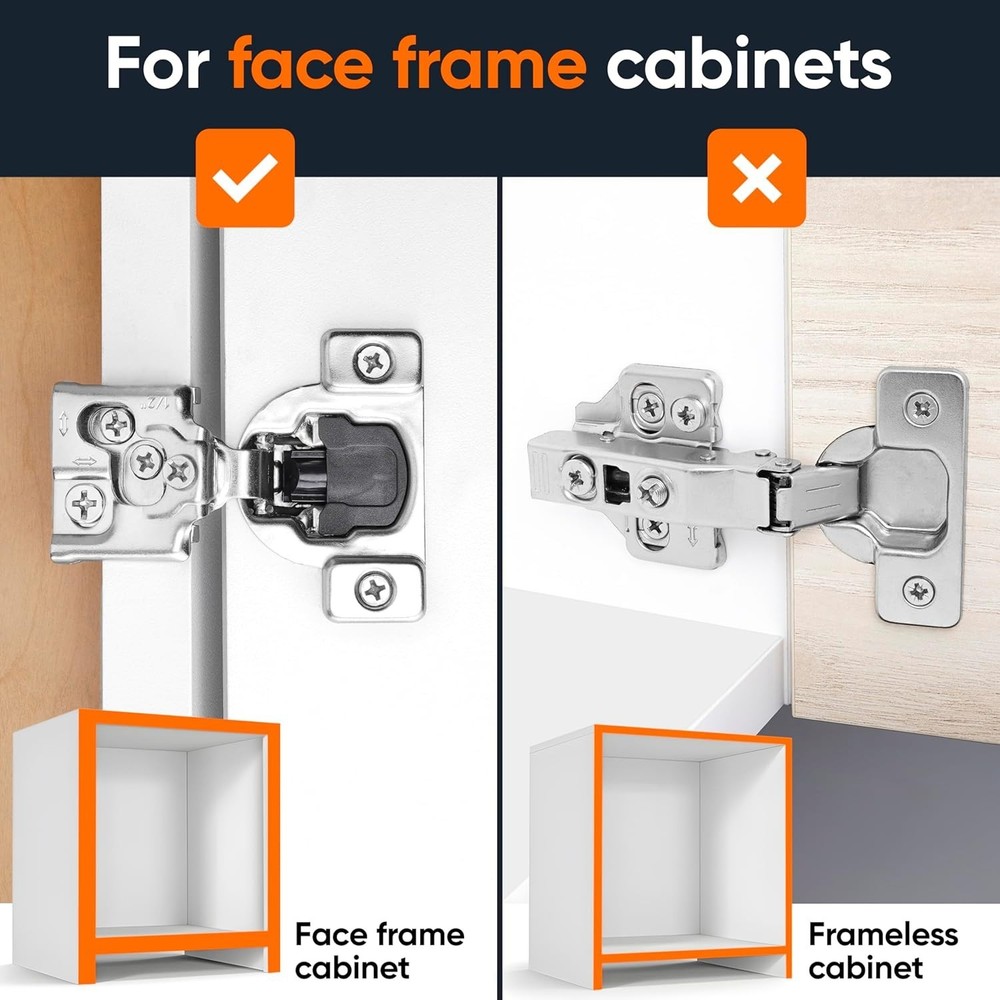 Upgrade Your Kitchen with 50 Soft Close Cabinet Hinges – Easy Install, Durable