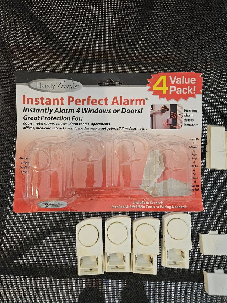 Instant Alarm 4 Count Value Pack for Doors Windows Home Security Used