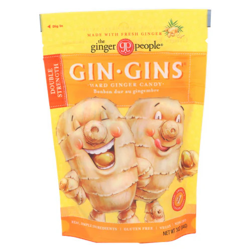 Gin Gins Hard Candy Double Strength 3 Oz