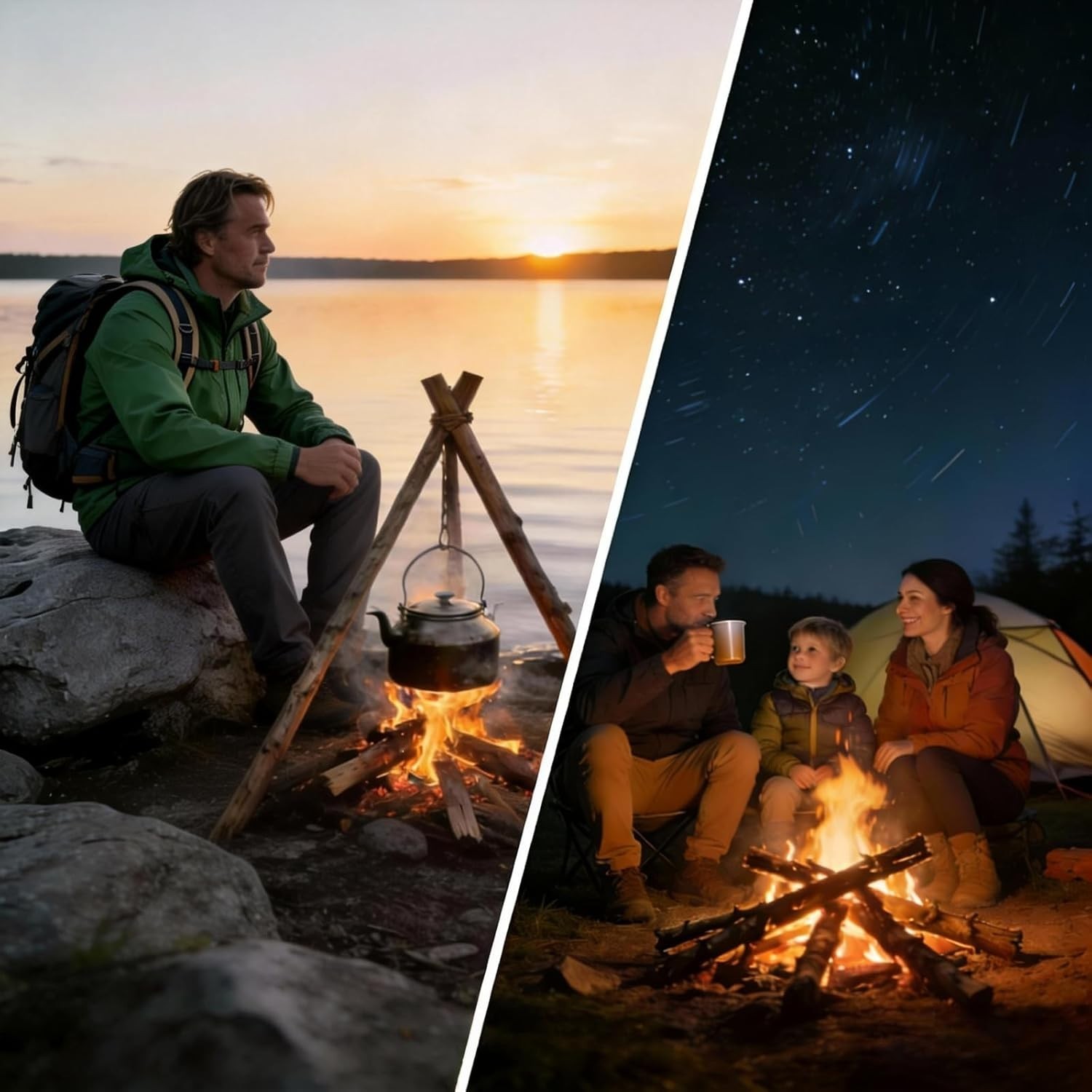 4 Portable Pocket Waterproof Ferrocerium Ferro Rod Fire Starter Survival Tool...