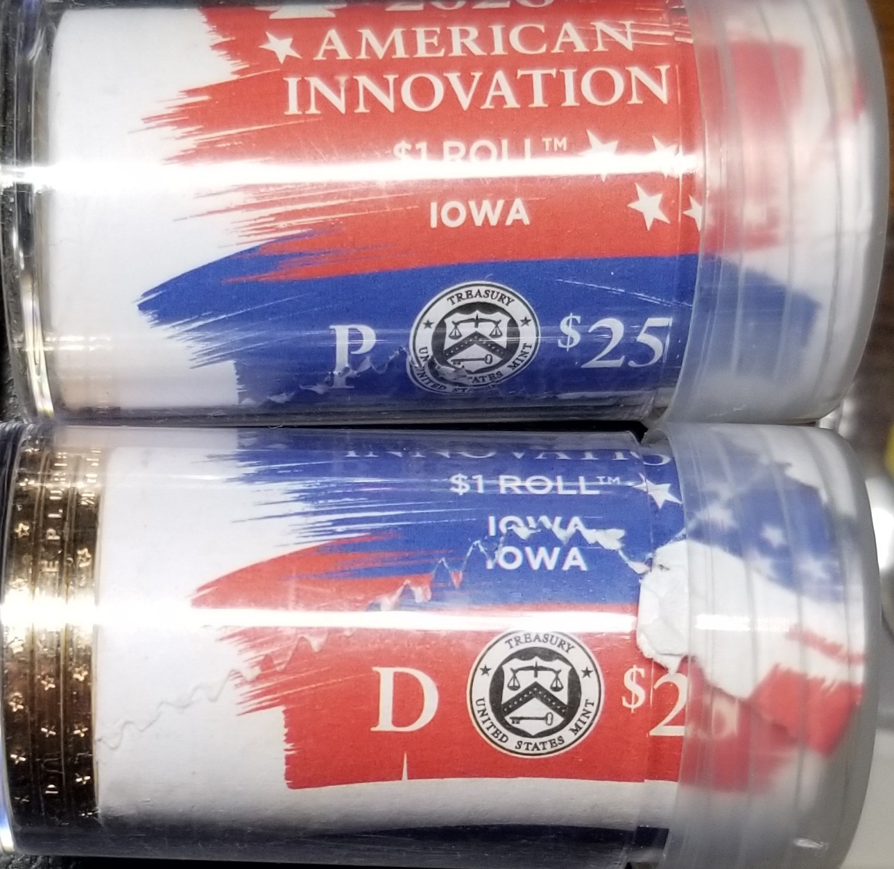 2026-P&D American Innovation $1 Dollar Coin~Iowa From U.S.Mint Uncirculated Roll