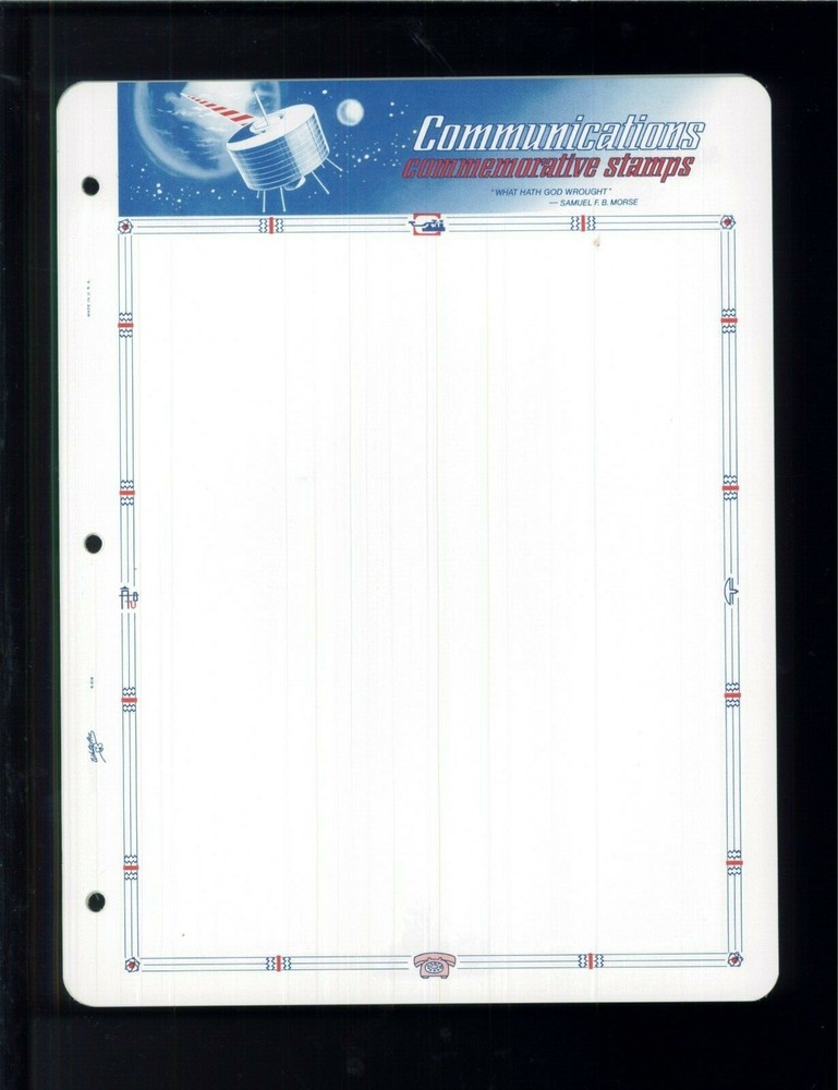 White Ace Assorted Topical Historical Stamp Album Blank Pages - Pack of 18