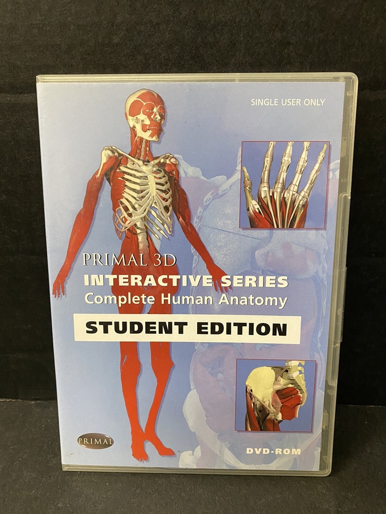 Primal 3D Interactive Series Complete Human Anatomy DVD-Rom STUDENT EDITION