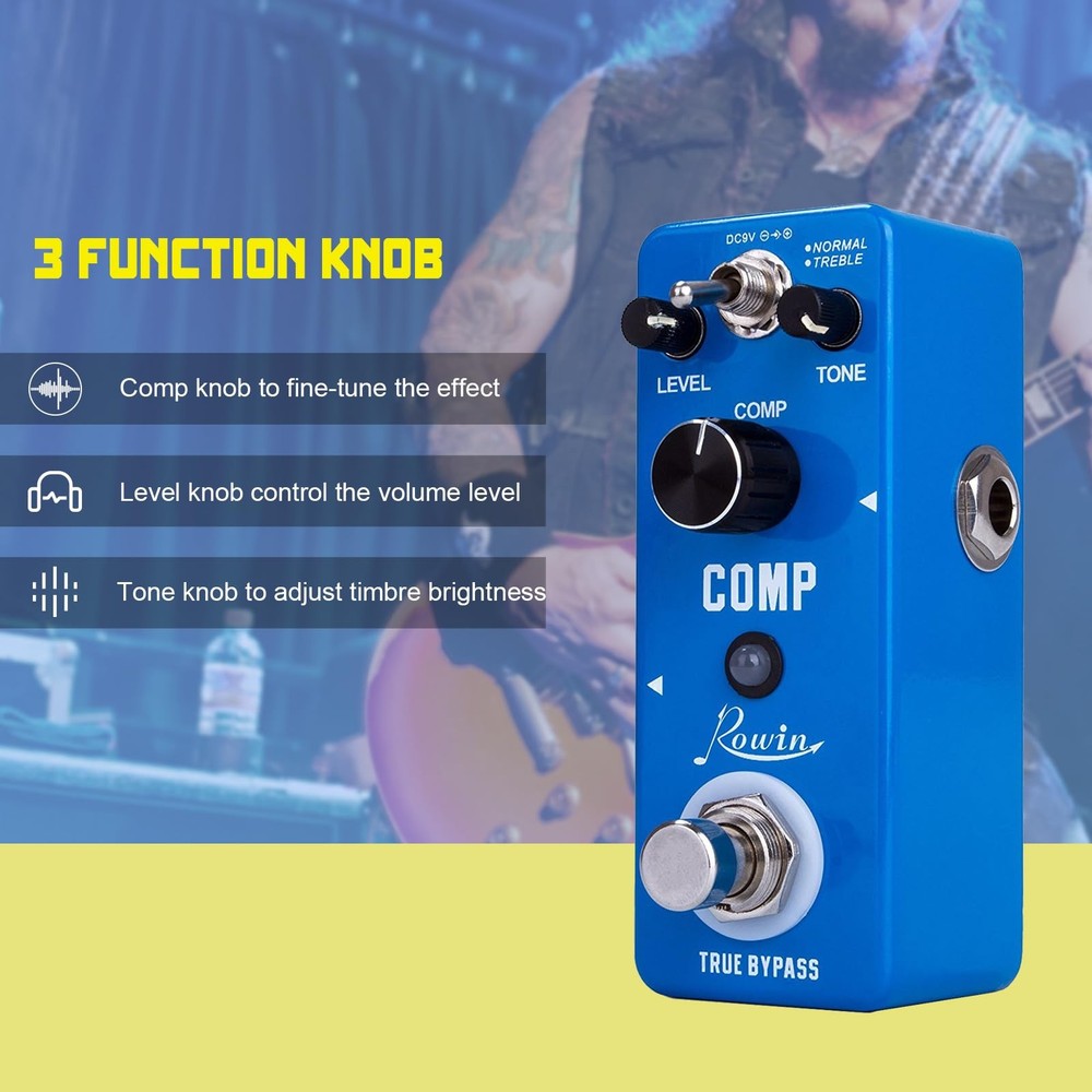 Compressor Pedal Comp Effect Pedal for Guitar