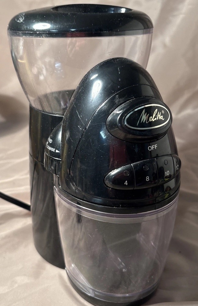 Melitta Perfect Touch MEBG8B Adjustable Coffee Mill Grinder Variable Grind Black