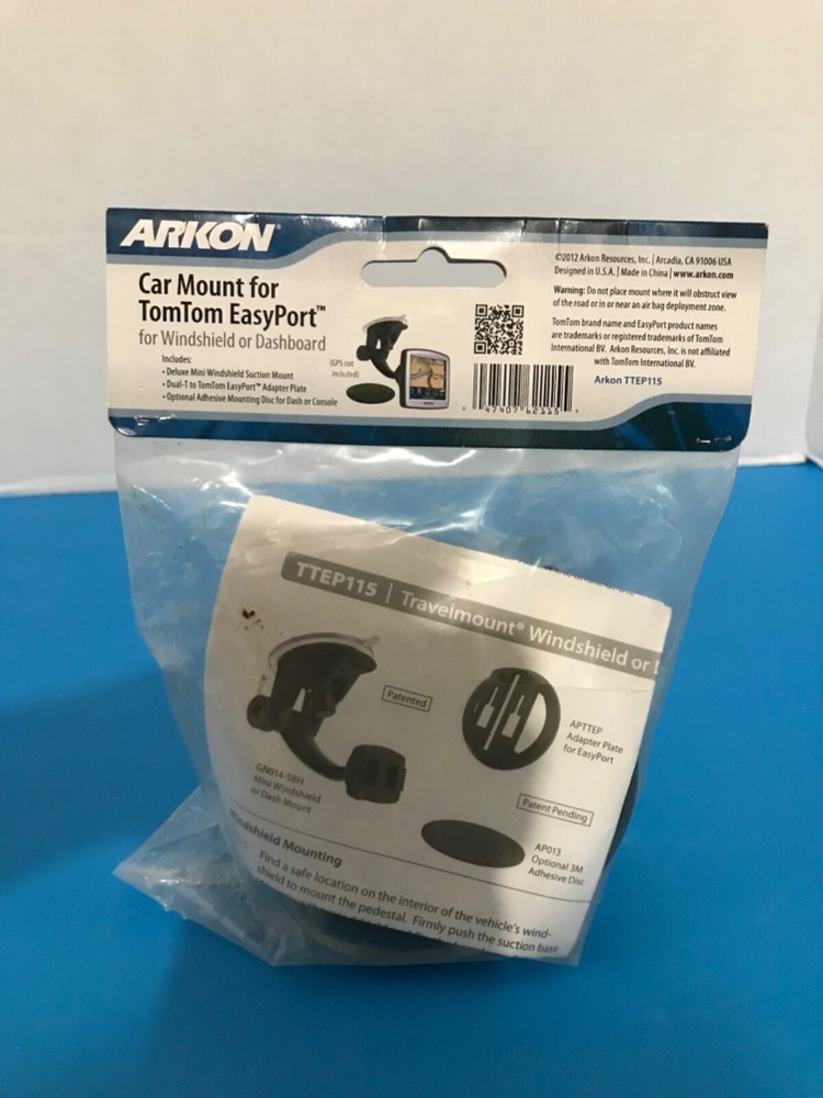 Arkon TTEP115 Windshield Dash Mount Holder Suction TomTom START EasyPort GPS