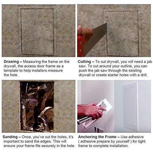 Plumbing Access Panel - Drywall Access Door with Removable Hinged Door