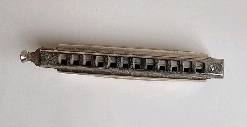 Hohner Super Chromonica Harmonica Key of G Working Slide Needs Work