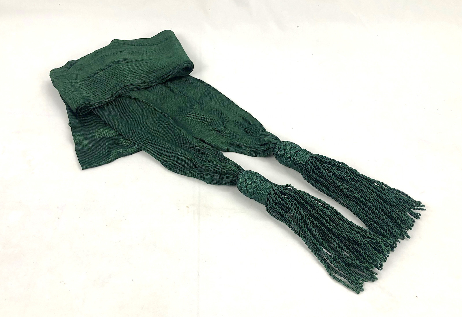 Silk Officer's Sash - Green - Reenactment