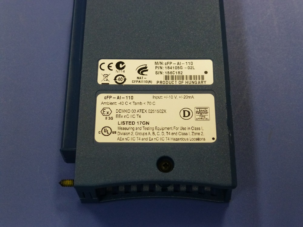 National Instruments cFP-AI-110 8ch Analog Input Module, Compact FieldPoint