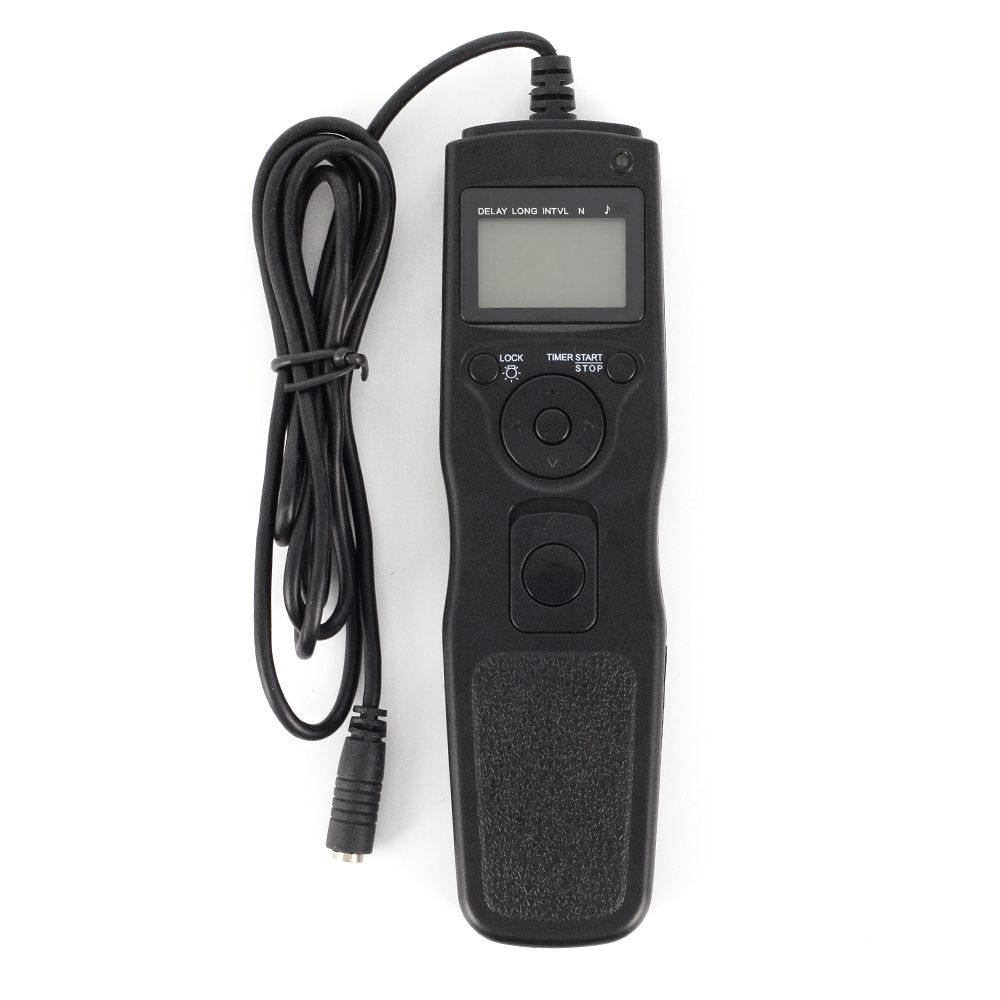 LCD Timer Remote Cable+7x 2.5mm DC Removable Cable For Canon Nikon Sony Olympus