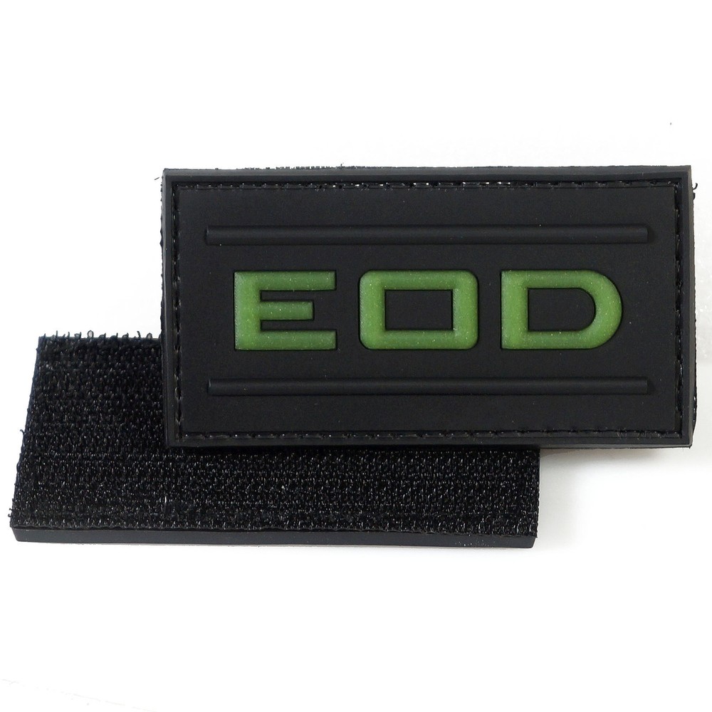 EOD Explosive Ordnance Disposal PVC Patch 3D Tactical Badge Hook #28