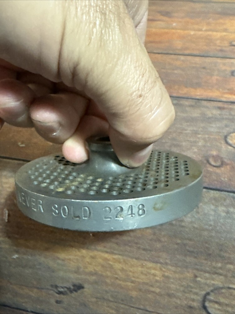 KASCO NEVER SOLD Meat Grinder Plate 2248
