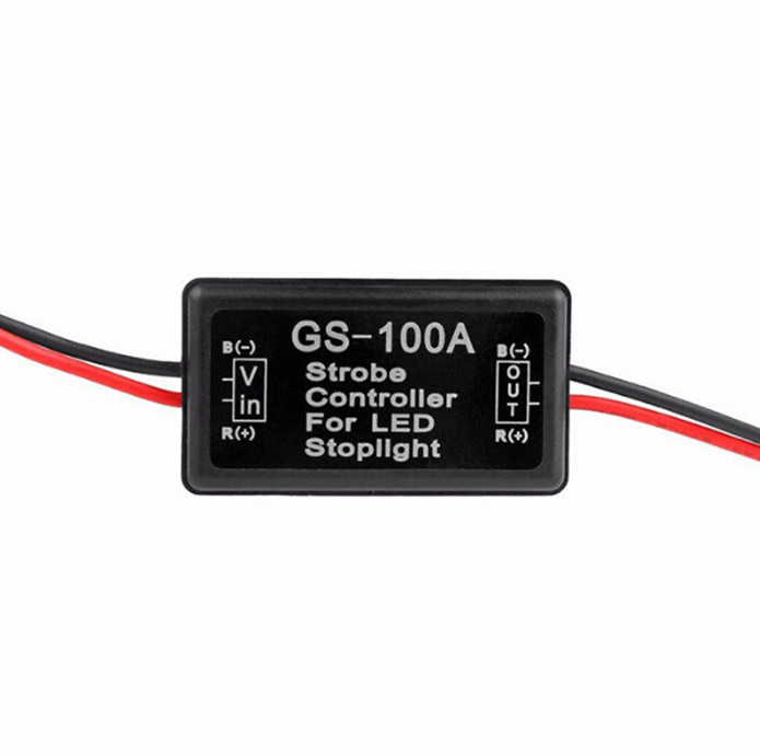 Universal Flash Strobe Controller GS-100A Flasher Module for Vehicles Car Brake