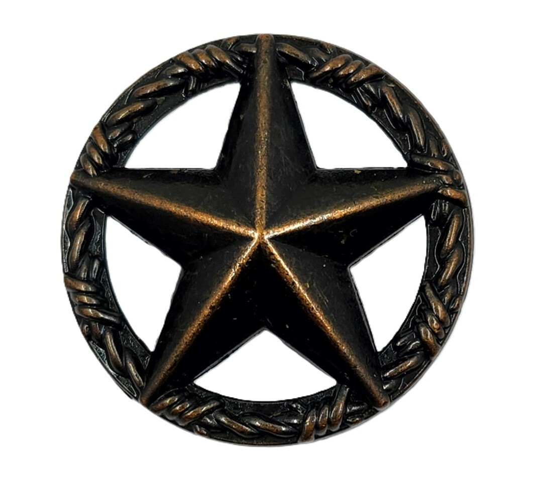 Star Barbwire Cabinet Knob Drawer Pull Western Texas Lonestar Rustic Farmhouse