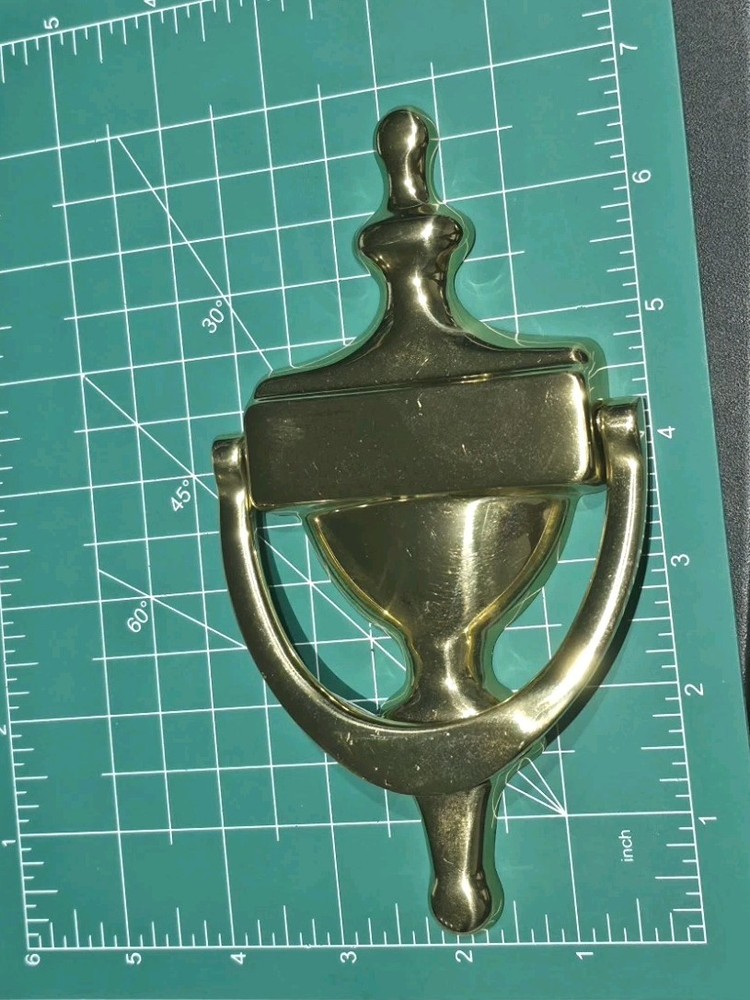 Vintage Solid Brass G&D 'Welcome' Door Knocker Made in Spain
