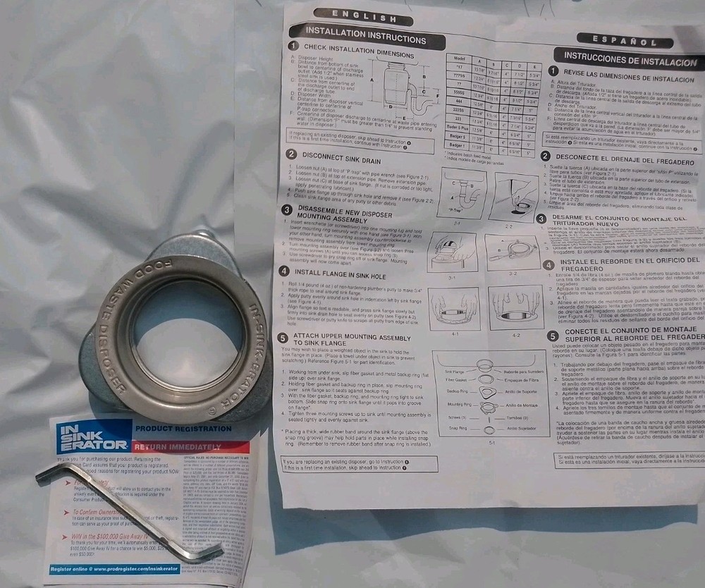 In-Sink-Erator Garbage Disposal Sink Drain Adapter