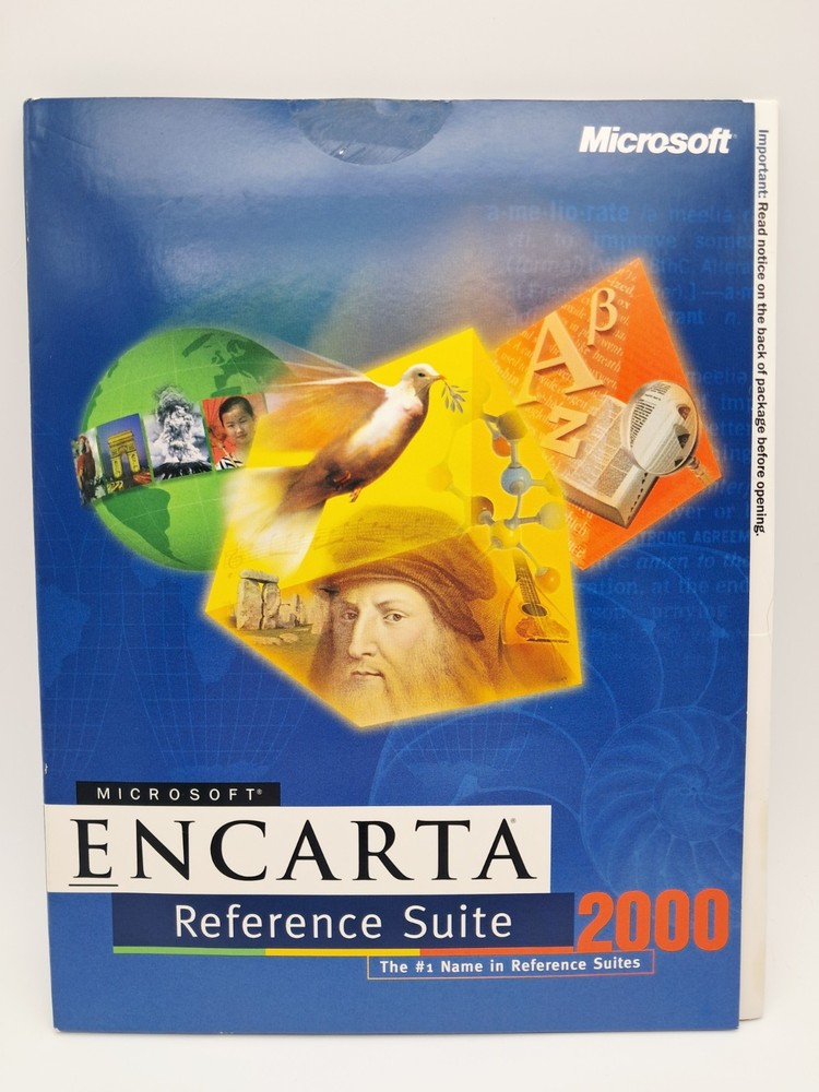 Microsoft Encarta Reference Suite 2000 - 7 Discs - Encyclopedia Atlas Dictionary