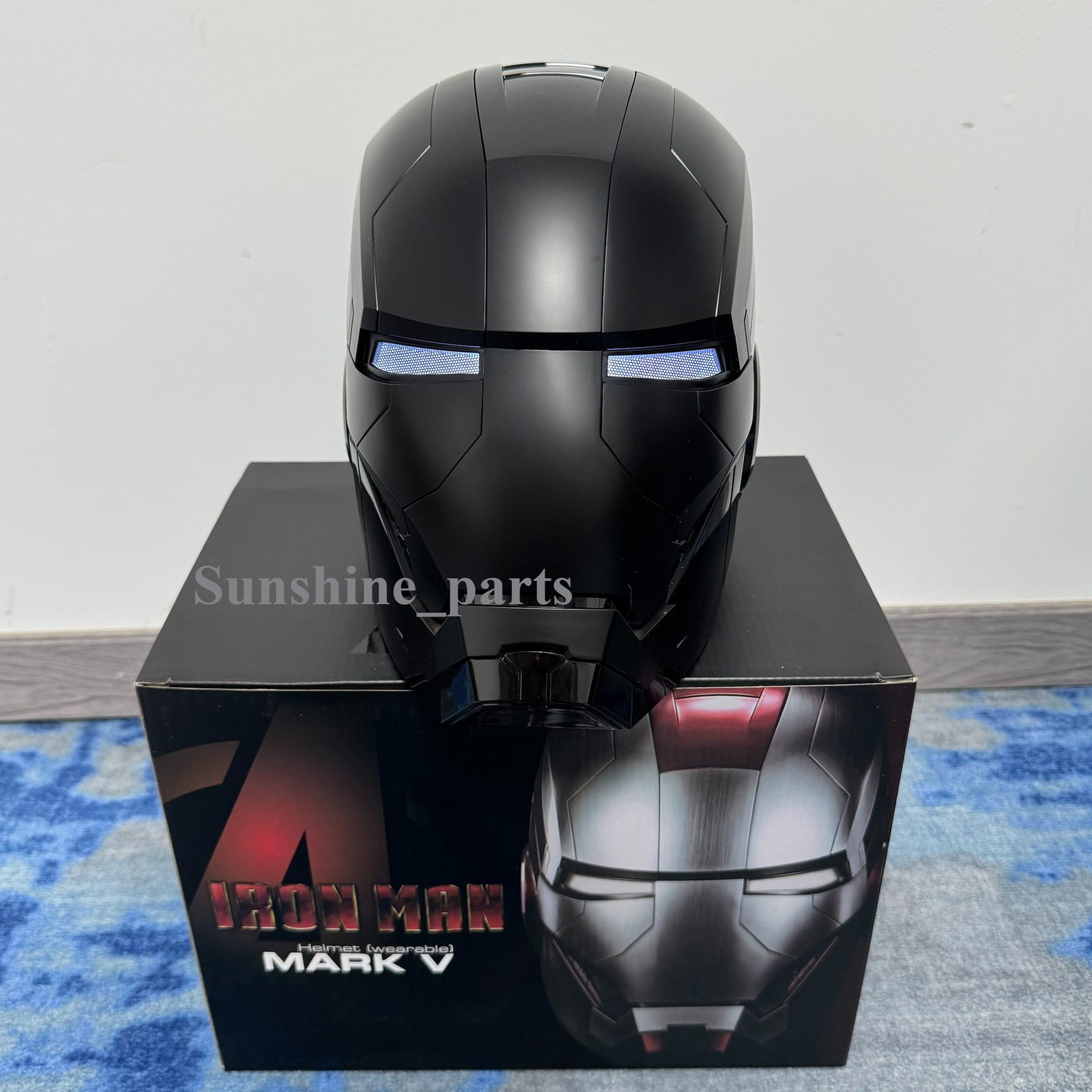 2025 Autoking Iron Man Black MK5 Helmet Electronic Wearable Voice-control Mask