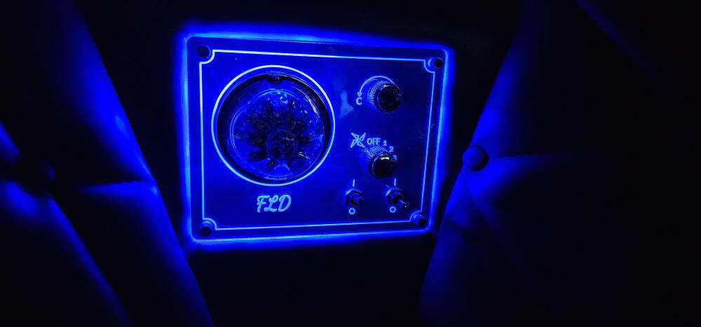 FLD Sleeper AC Control Panel Frame Red Led Lights Color  