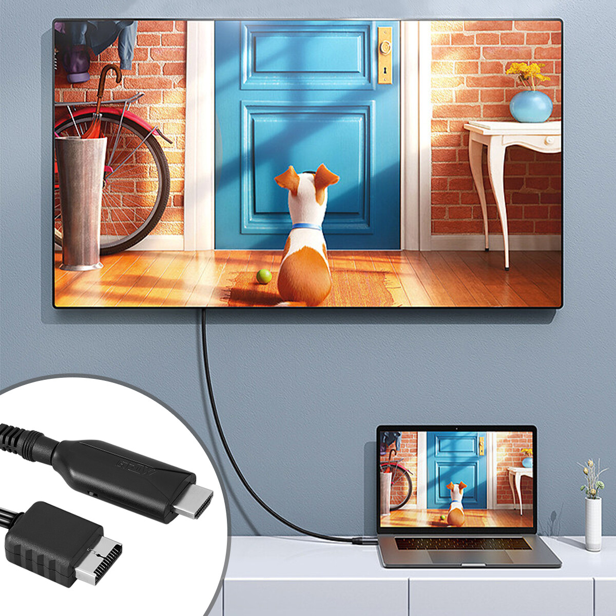 For Sony PS1 PS2 to HDMI Adapter Cable Game Console Audio Video Converter Lot